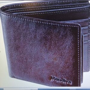 Mandiva Wallet for Men-Genuine Leather RFID Blocking Bifold Stylish Wallet.